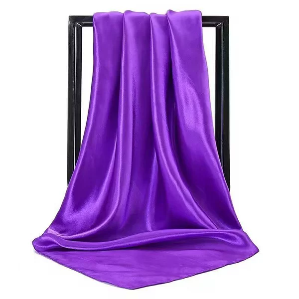 Satin solid color dark purple