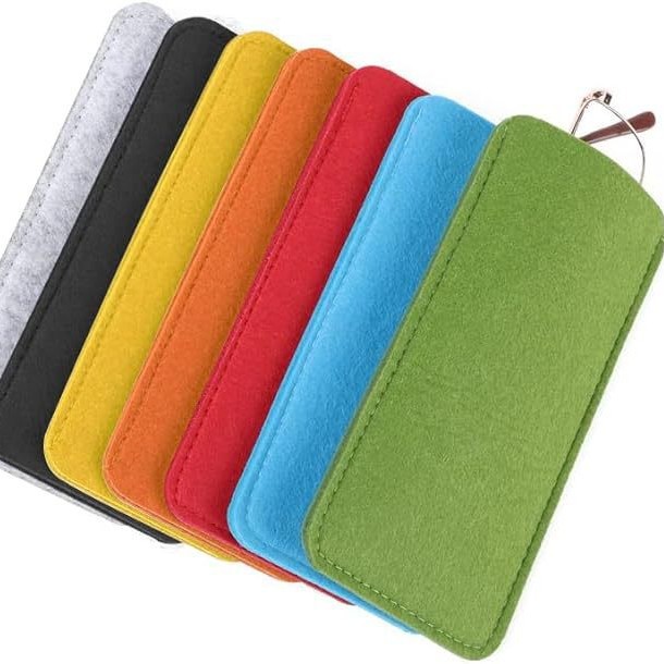 热销毛毡眼镜袋便携式一脚蹬眼镜包太阳镜保护套定制加印logo收纳