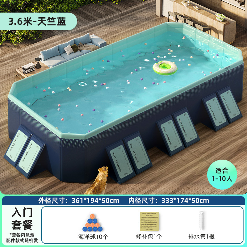 リング奇プールは厚い耐摩耗性空気入れプールの屋外は空気入れしないで折り畳み可能なプールの子供の家庭用プールを作ることができます。