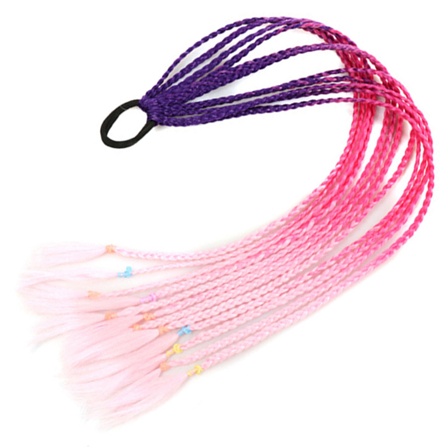 Inventario al por mayor colorido trenzas de tres hebras africanas trenzas sucias trenzas de caballo recogidas en stock Inventario