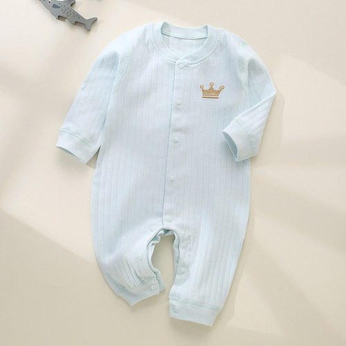 Baby jumpsuit spring and autumn boneless newborn clothes pure cotton a baby underwear pajamas jumpsuit crawling suit