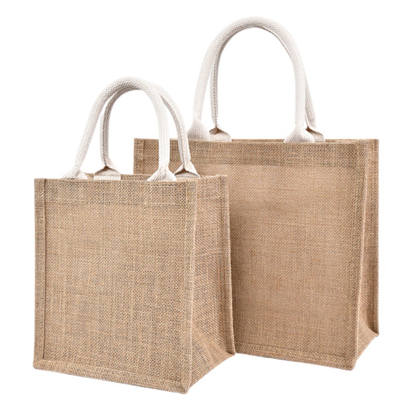 Bolsa de lino no impresa Bolsa De yute personalizado buen producto DIY pintado a mano bolsa de lino de algodón bolsa de regalo portátil al por mayor