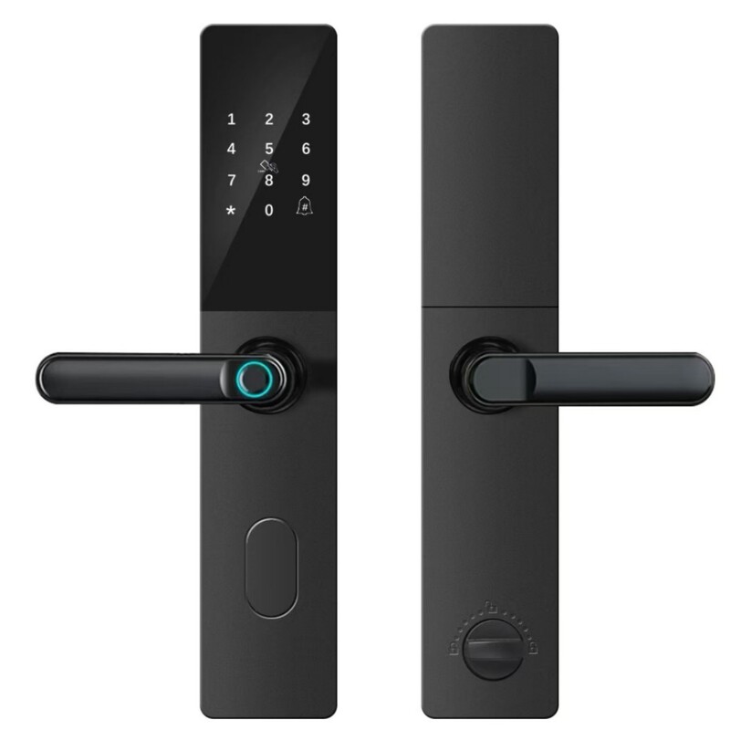 指紋秒開スマートドアロック入戸家庭用防犯ドア家主マンション暗号錠電子錠半自動|undefined