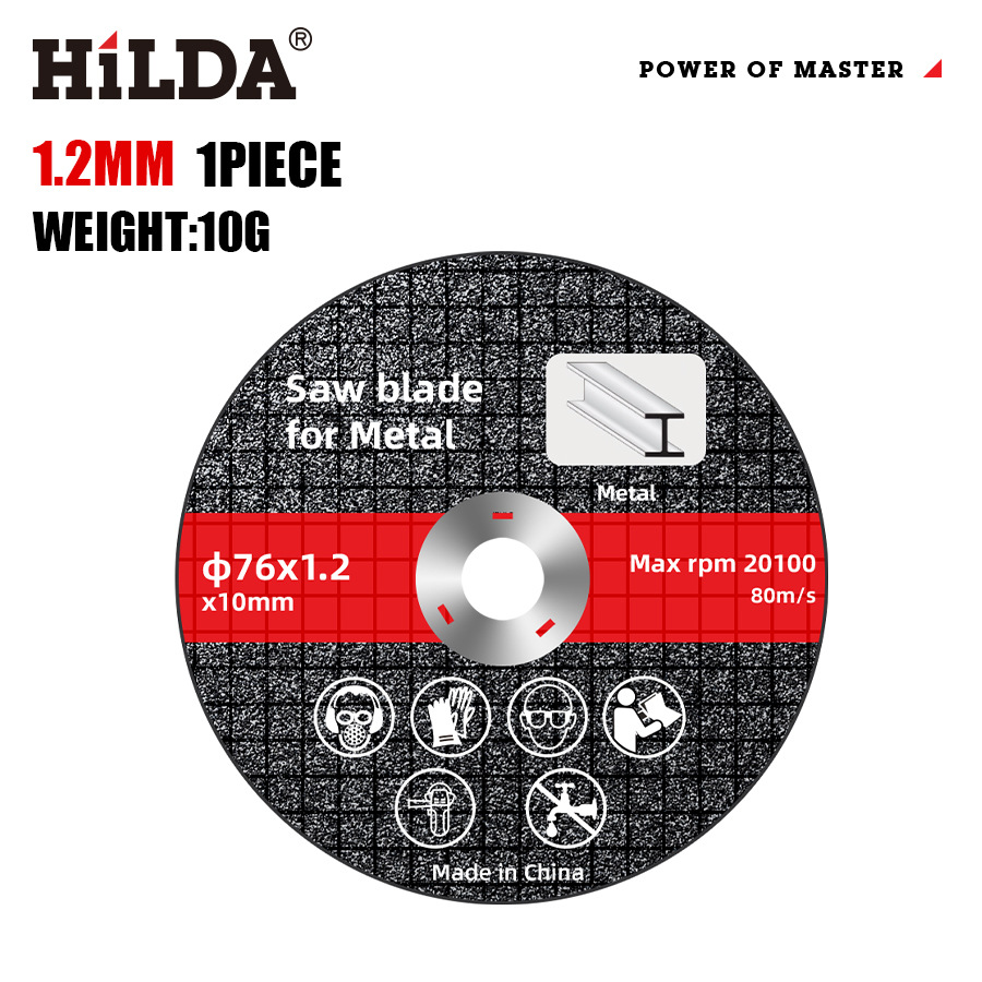 Disco de corte HILDA/Hilda de 3 pulgadas, disco de esmerilado de 75, accesorio para amoladora angular eléctrica de litio, disco de corte de doble malla de 3 pulgadas