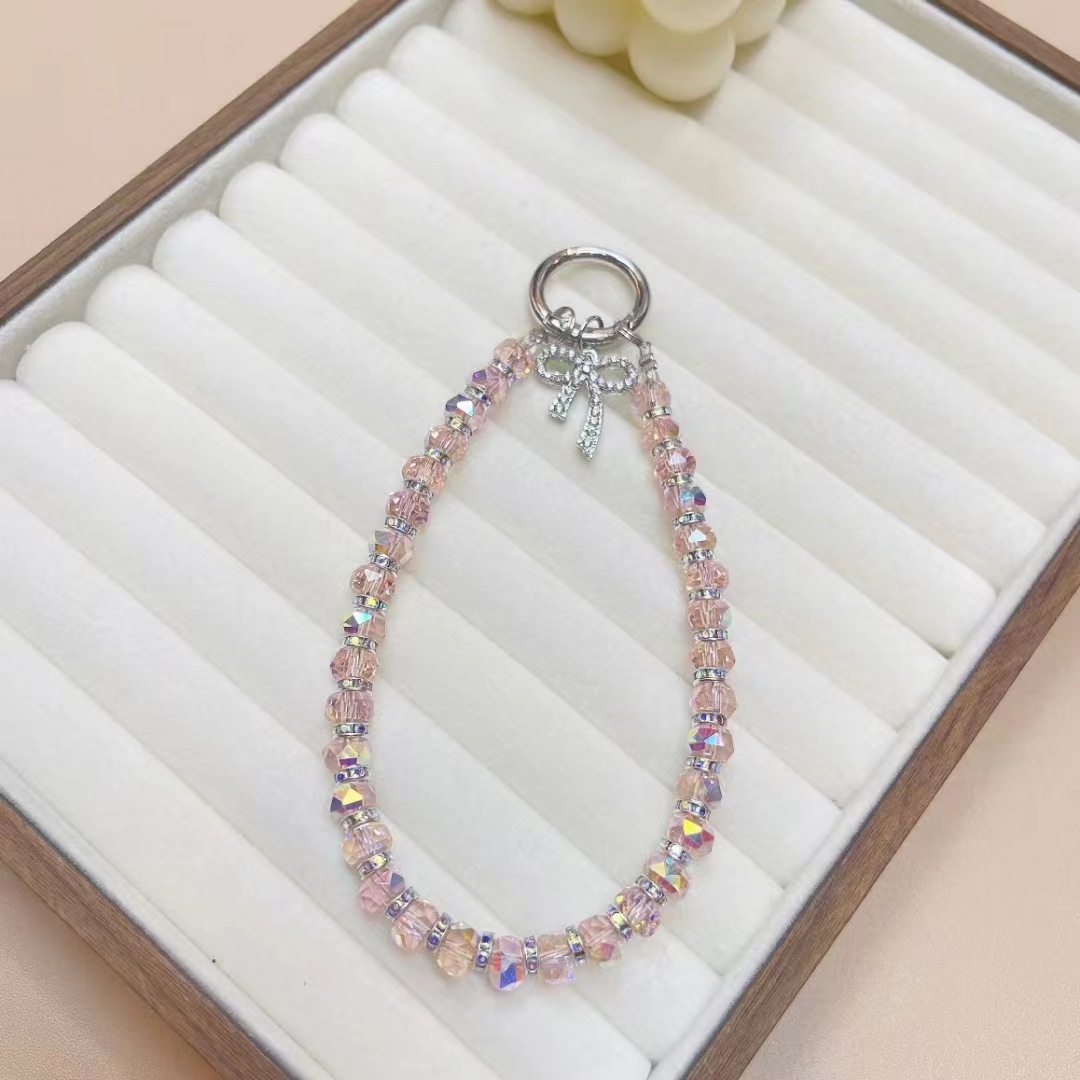 Hebilla de metal, lujo ligero, diamantes de imitación, mariposa, cristal, teléfono móvil, cordón, clip, llavero, bolso, colgante de moda, sentido avanzado femenino