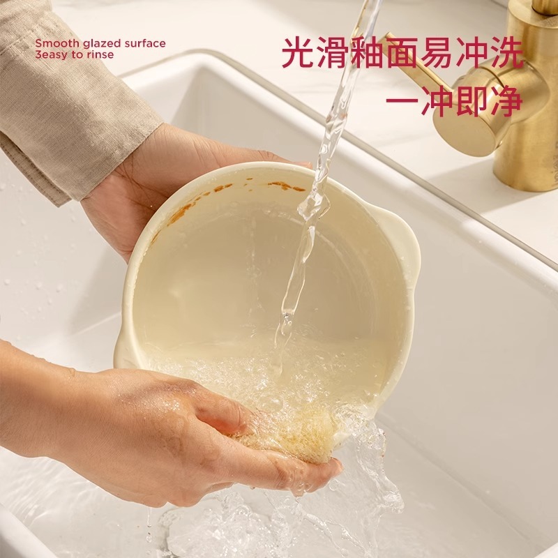 電子レンジ専用ボウル、焼き飯プレート、ボウル、家庭用陶器双耳エアフライヤー、ベーキングボウル、オーブンベーキングパン、加熱ボウル|undefined