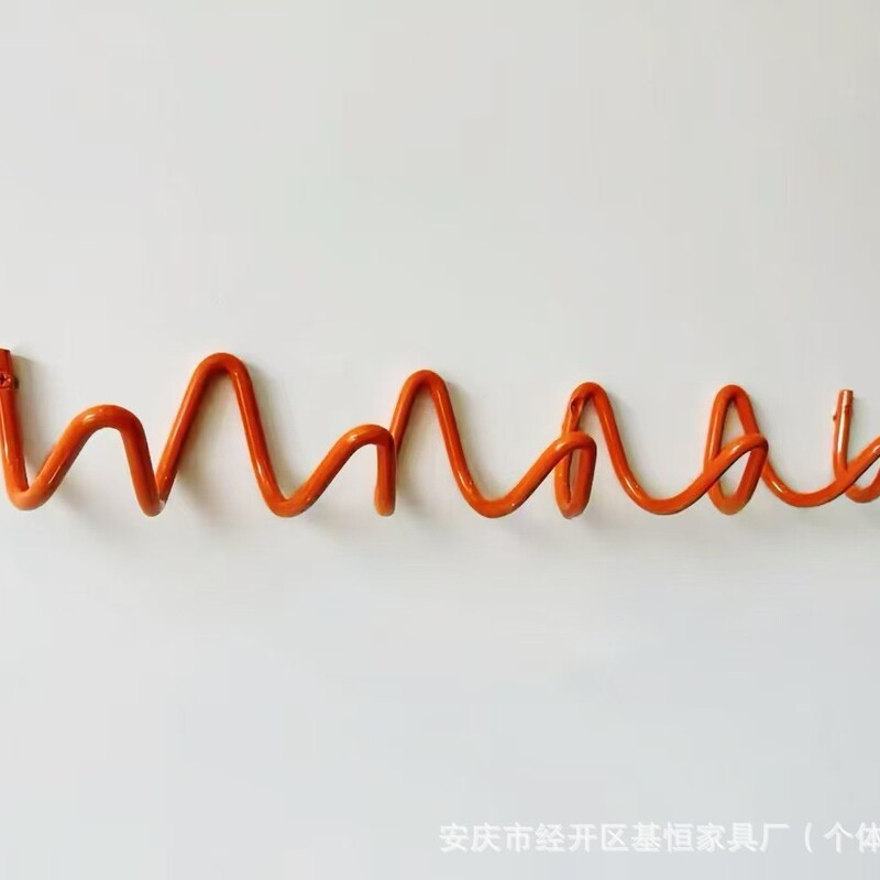 ins挂钩北欧波浪设计铁艺墙面挂饰玄关壁挂挂衣钩装饰创意衣帽钩|undefined