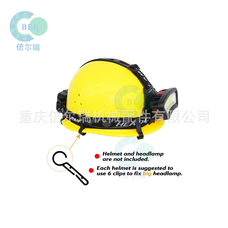 Clip de montaje de lámpara de seguridad para accesorios de casco de motocicleta