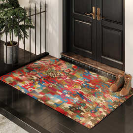 玄关门口多巴胺脚垫经典美式复古入户进门垫可水洗地垫家用防滑垫