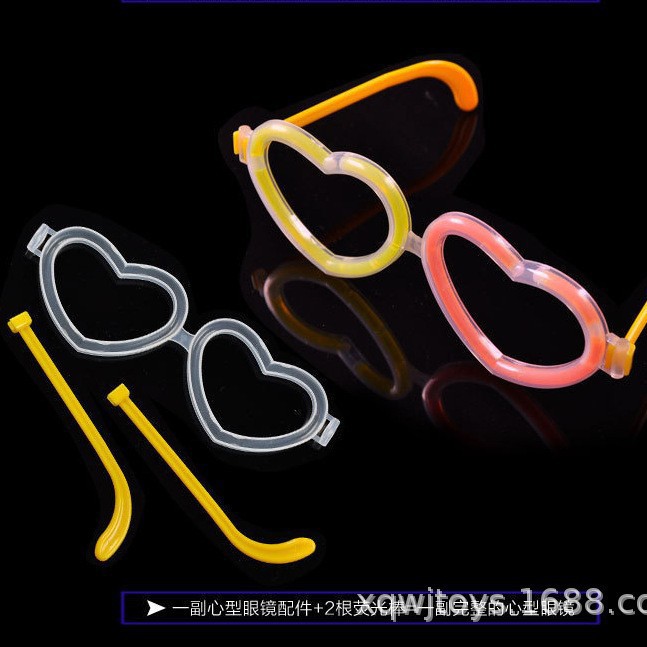 Accesorios de varilla fluorescente varilla luminosa modelado varilla flash plástico con conector gafas de cabello conector de linterna brillante