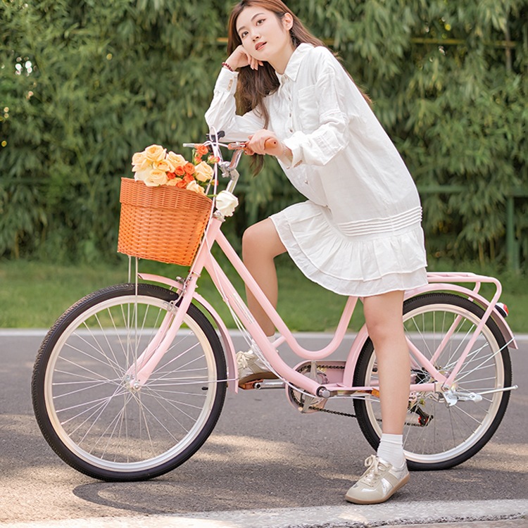 Lightweight Women's Bicycle for Adult Women Office Workers Lightweight Commuting 24/ 26inch Speed Student Commuter Bicycle