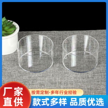 高透明亚克力圆盒塑料盒子加厚化妆品美甲粉扑糖果饼干塑料包装盒