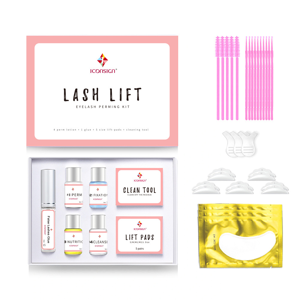 Transfronterizo ICONSIGN simple pestañas perm traje salón de belleza de larga duración Barbie pestañas belleza maquillaje pestañas perm herramienta