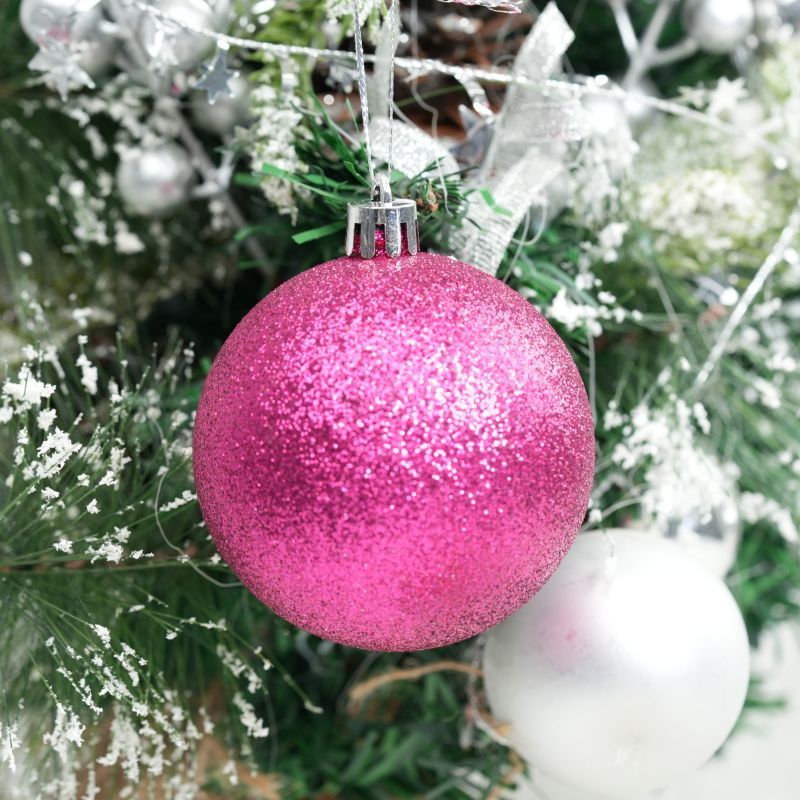 クリスマス装飾ボール粉球3cm-60cmプラスチックボールクリスマスツリー装飾ボールペンダント店吊り天井装飾|undefined