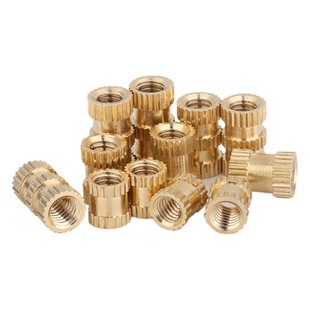 Embedded copper nut factory direct straight knurled copper nut injection molding insert injection molding copper nut copper screw
