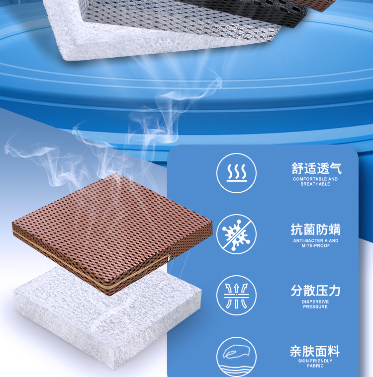 Breathable Washable 4D Air Fiber Rehabilitation Nursing Pad Free Inflatable Anti Decubitus Mattress for the Elderly