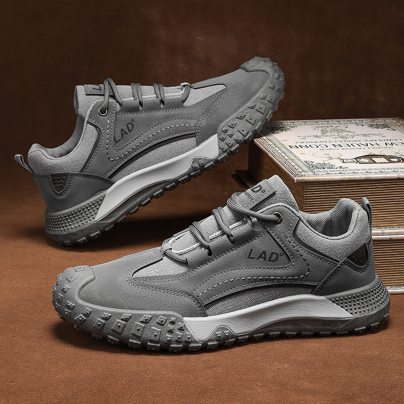 Zapatos de hombre 2024 nueva moda mallas respirables zapatos deportivos casuales al aire libre versátiles antideslizantes y resistentes al desgaste zapatos de montaña