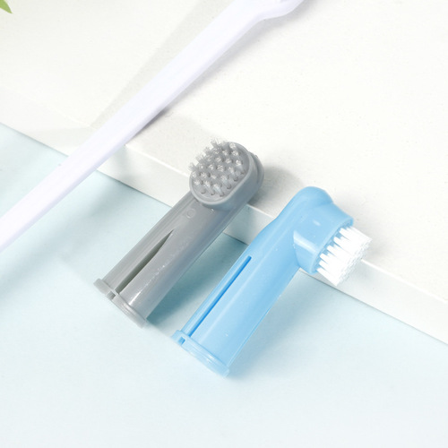 Wholesale Pet Toothbrush Set of 3, Dual-Head Pet Toothbrush for Dogs, Pet Oral Care Toothbrush