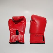 不印图案儿童成人红色蓝色黑色拳击手套全指散打格斗搏击耐打