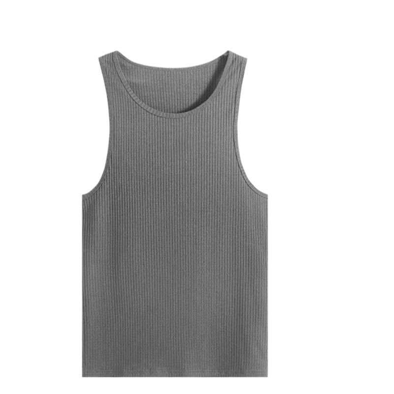 Trendy running sweat-absorbent wet stretch tights training sports vest men's sleeveless fitness clothes summer men's