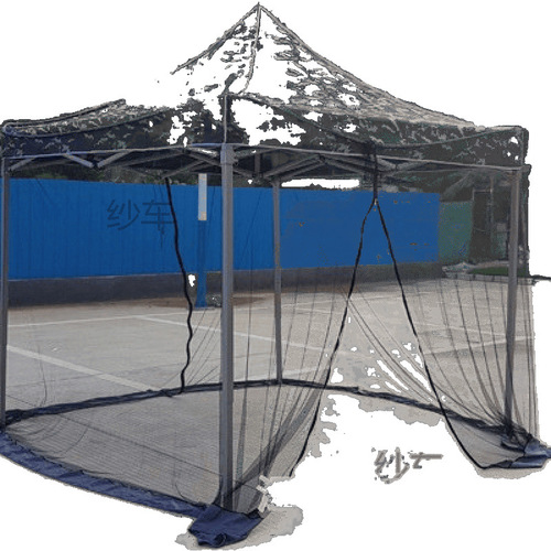 Mosquito net garden iron fence telescopic anti-mosquito tent family shade pavilion courtyard foldable outdoor tent pergola balcony
