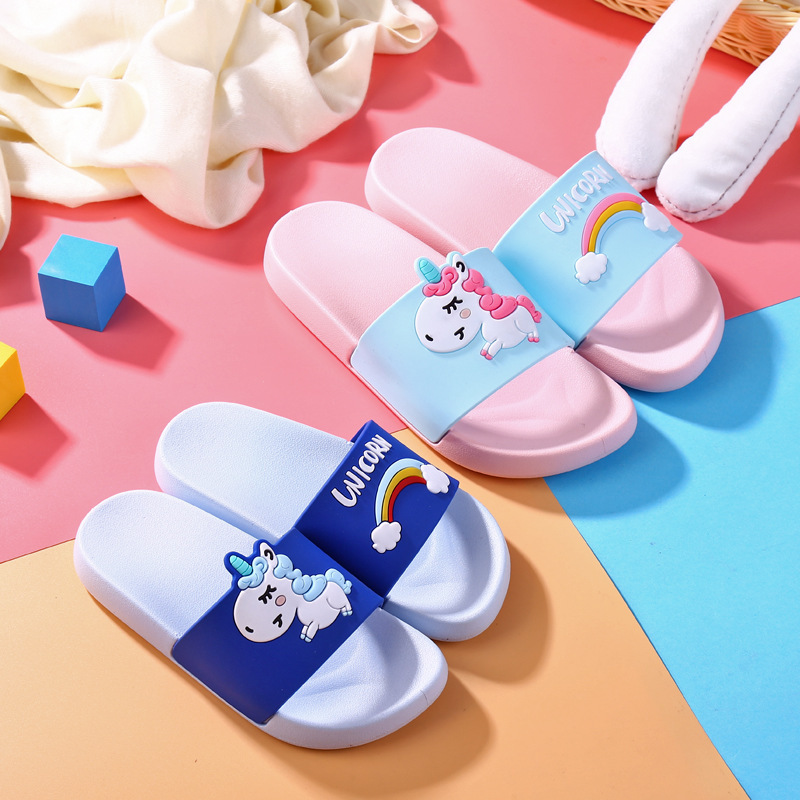 Girls' Slippers 2026 New Cute Pony Thick-Soled Sandals for Boys and Girls, Fashionable Outdoor Slippers for Kids