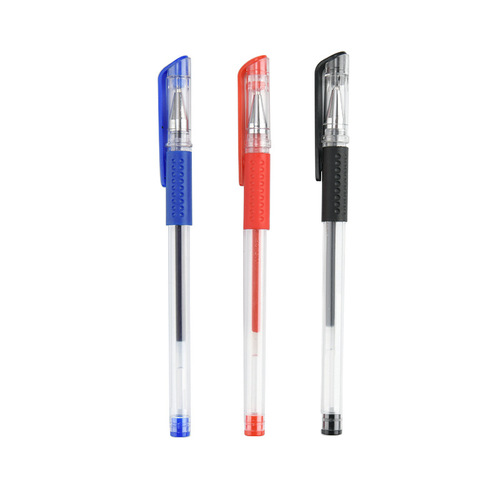 Bullet European standard pen business office gel pen student stationery black red and blue signature pen needle pen wholesale