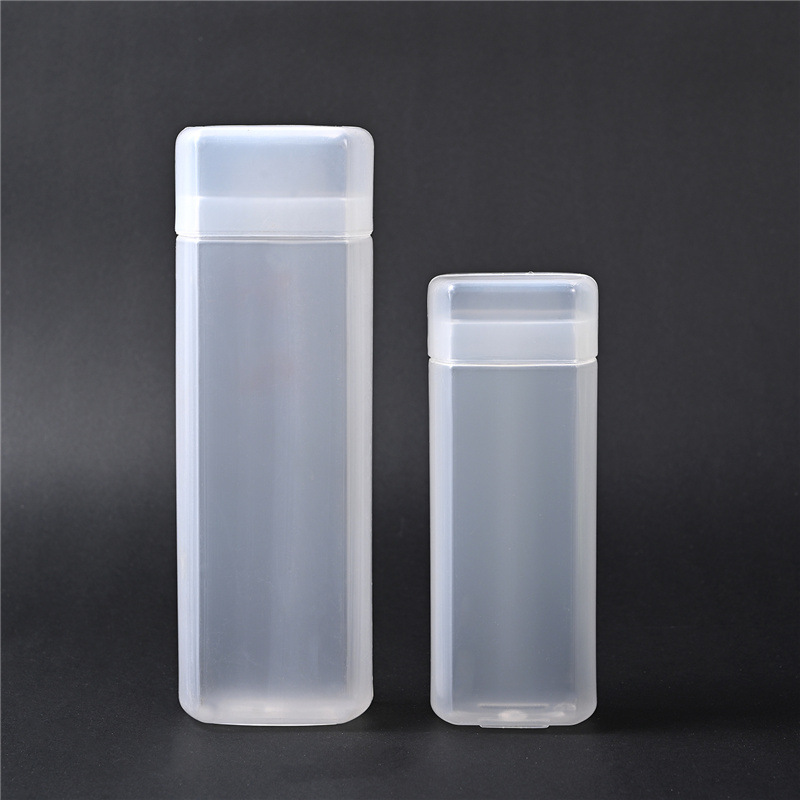 厂家PP冷感毛巾瓶大号透明方筒收纳瓶包装容器毛巾筒直供