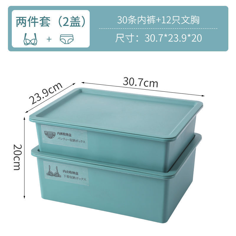 下着収納ケース分格蓋付き組み合わせブラジャー靴下下着学生家庭用寮整理収納ボックス小包|undefined
