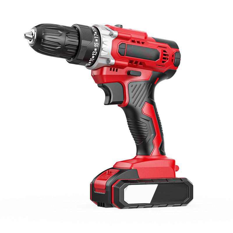 Taladro recargable sin escobillas, taladro eléctrico de litio de dos velocidades, taladro eléctrico doméstico, destornillador eléctrico de alta potencia al por mayor