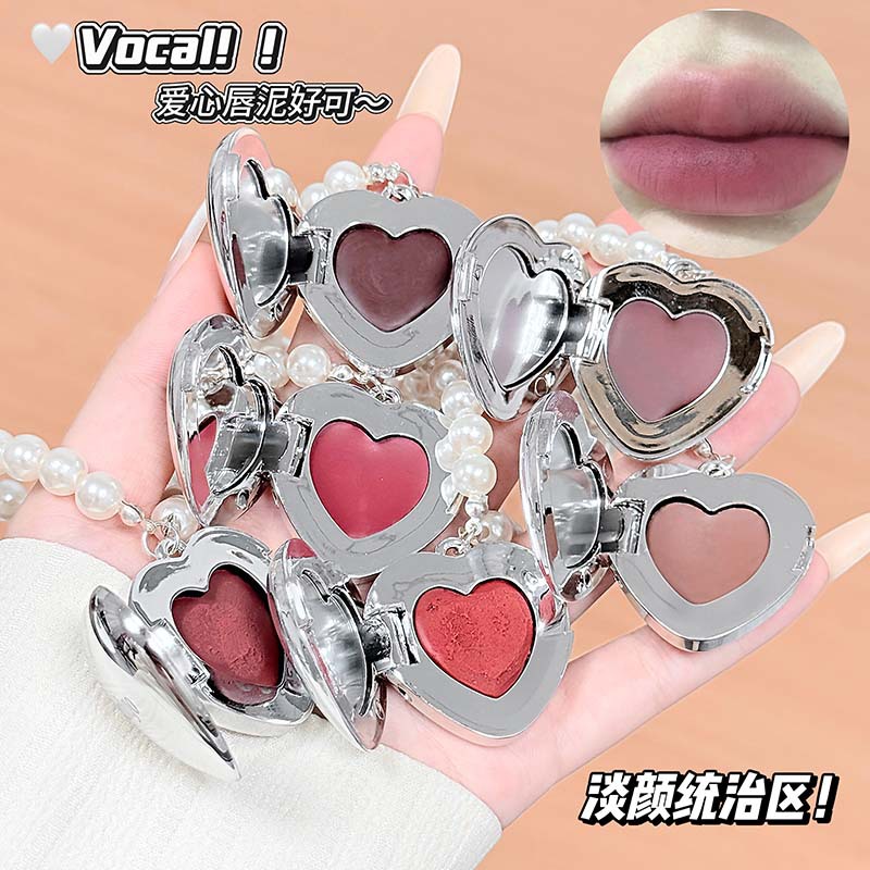 LUCKGO Crystal Love Lips Frost Soft Mist Matte Lip Density Color Transfronterizing Natural image 3
