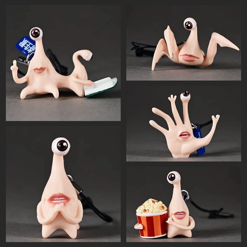 Movie Merchandise: 5 Types of Parasitic Creatures, Monster Bugs, Parasitic Organisms, Ocean Spores, Trendy Toy Figures, Phone Charms