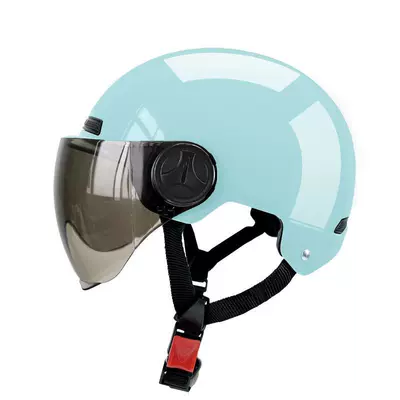 Motosiklet kaskı (dəbilqə), Electric Vehicle Helmet, Motorcycle Sun - blue-short-tea-lens