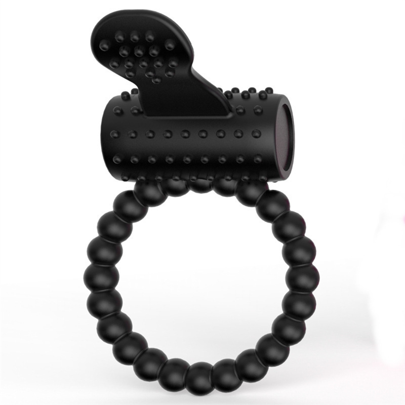 Silicone Vibrating Locking Ring with Prostate Massager, Electric Delay Ring, Purple — detail image 14