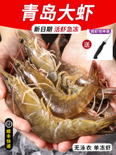 新鮮大蝦青島海蝦速凍超大基圍蝦水產鮮活冷凍青蝦對蝦鮮蝦類海鮮