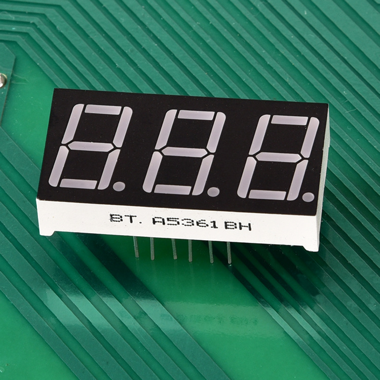 LED数码管3位0.56英寸三位超高亮白色数码管CS5631BH现货5361AS