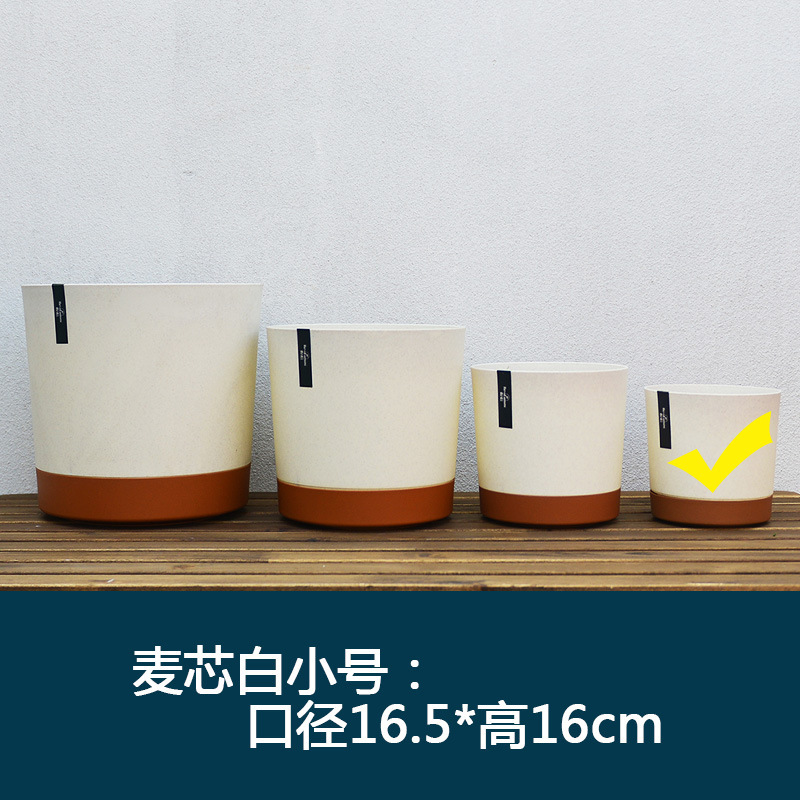 厚いプラスチックの樹脂の植木鉢の白い多肉の緑のロリの刺繍のボールの胡蝶の蘭の大きいサイズの鉢は北欧を載せて簡単に根っこを防ぎます。|undefined