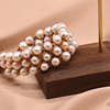 Retro bracelet from pearl, organic jewelry, European style, wholesale