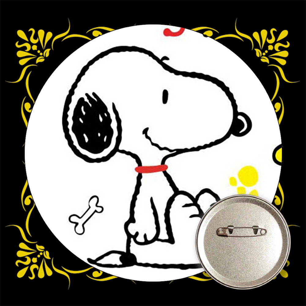 Snoopy bar transfronterizo insignia broche de estaño metal medallas conmemorativas anime periferia al por mayor
