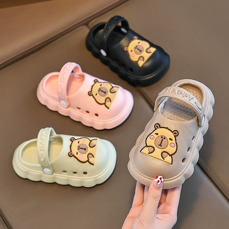 2025 новинка EVA летние детские мультяшные ветрозащитные шлепанцы-сабо сандалии модная пляжная обувь детская обувь