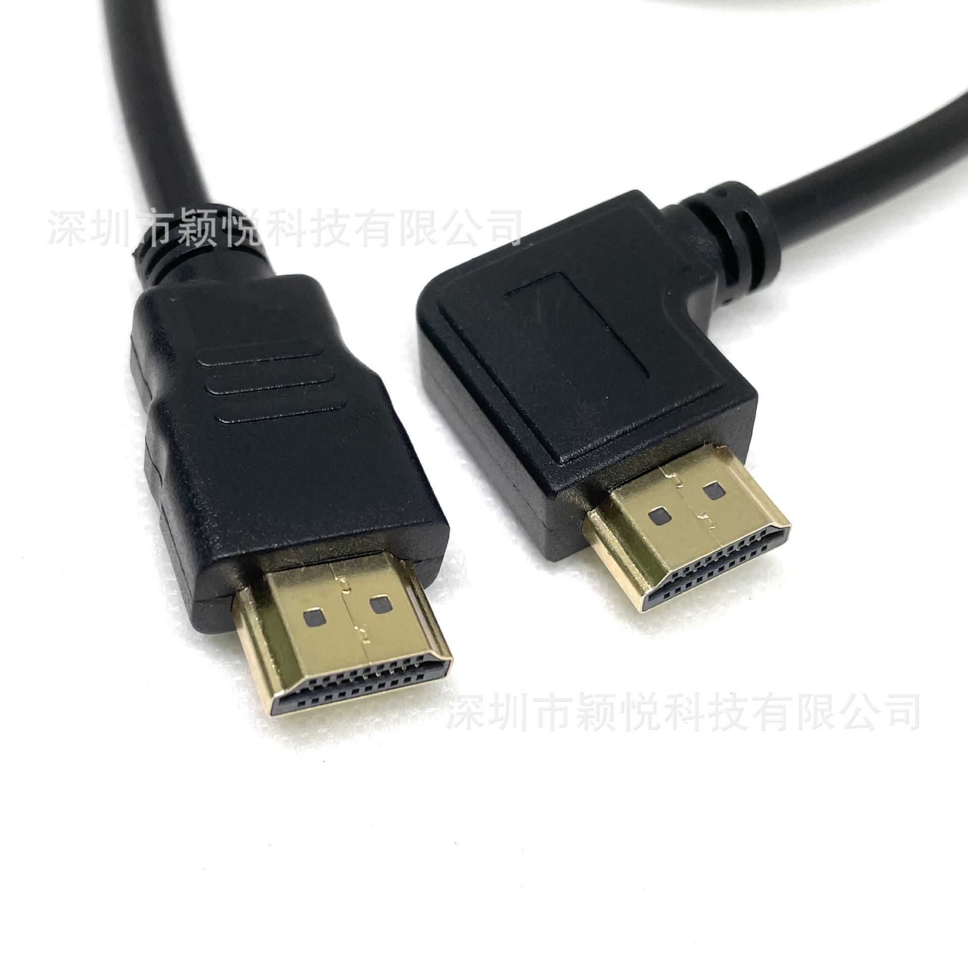 工厂直销HDMI90度弯头公对公hmdi 视频转接电视电脑高清视频连接