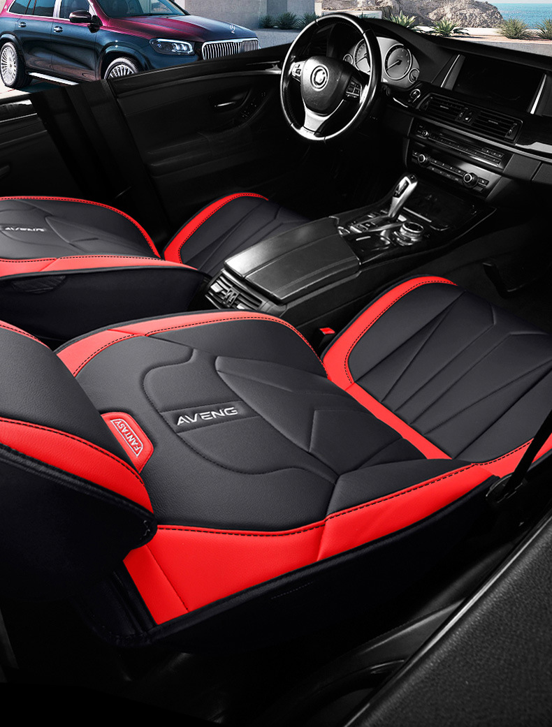 New Foreign Trade Car Seat Cushions, All-Season Universal, Full Leather, Comfortable Seat Covers, Seat Cushions, Seat Covers, Wholesale on Amazon