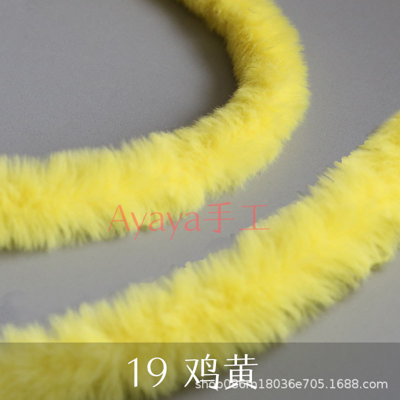Suministro directo de fábrica 20mm imitación conejo felpa trenzado palo súper grueso súper densa hecha a mano DIY muñeca pequeña leche perro raíz pelo al por mayor