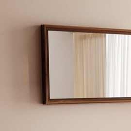 美式复古镜子横款墙面装饰高颜值挂墙镜家居客厅全身镜餐厅装饰镜