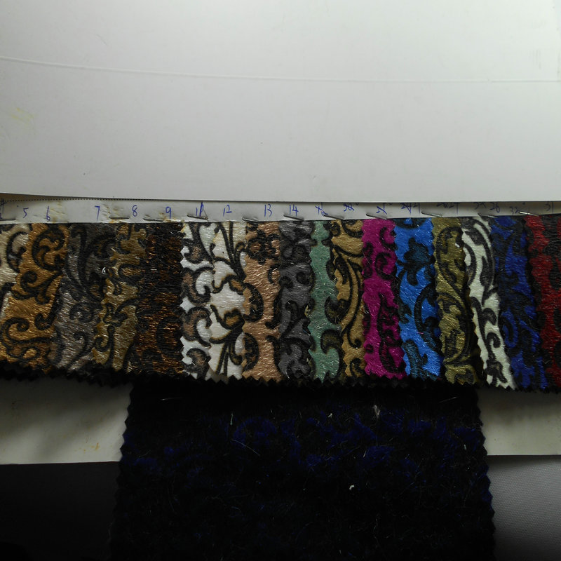 仿马毛印花腰果花马毛印蔓藤花曼陀罗花纹人造毛植绒布工艺品面料