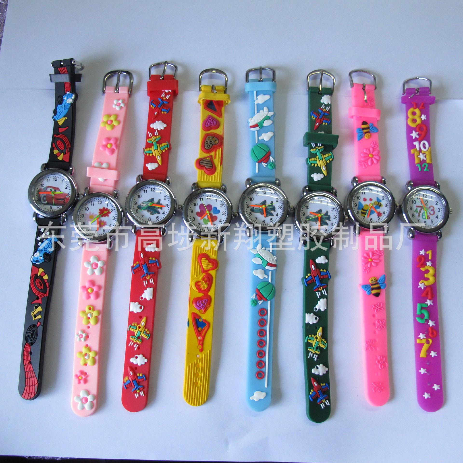Children's silicone electric watch strap PVC from soft rubber