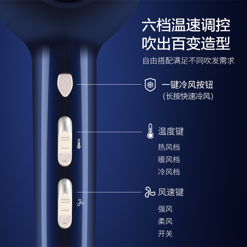 康夫KF8948電気ドライヤー家庭用ヘアケア大出力ヘアスタイリスト専用寮用学生風筒|undefined