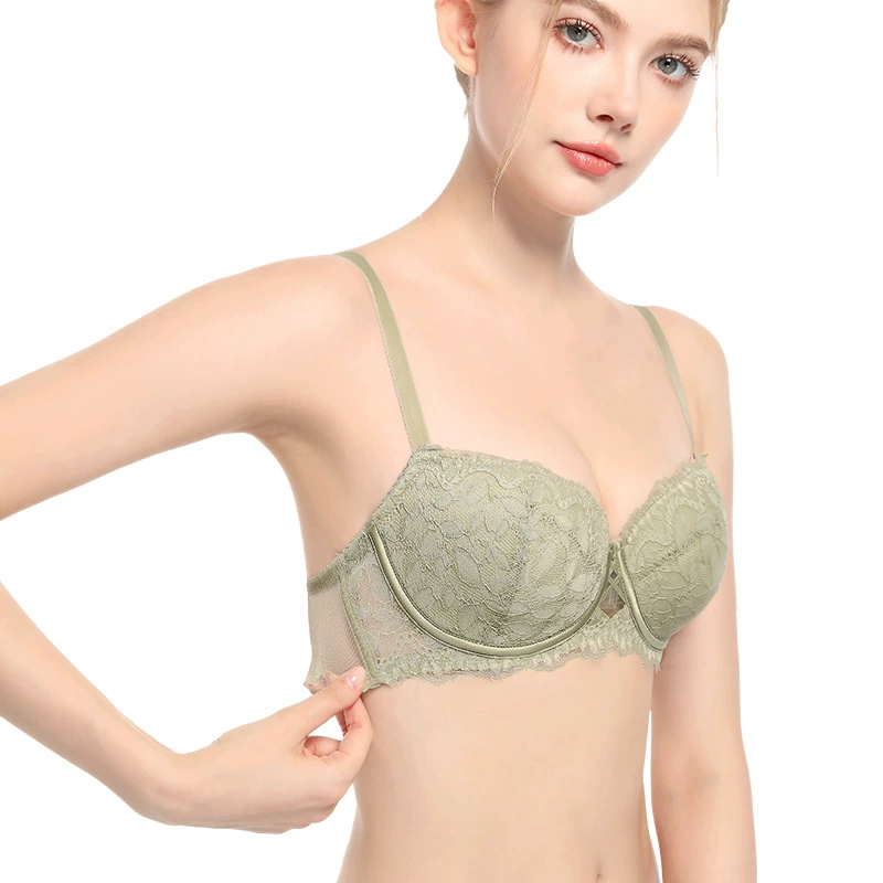 sexy supporting underwear, summer ultra thin push up bra, french style