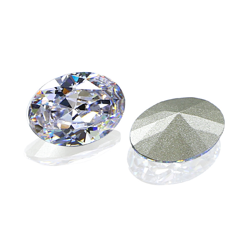 5002 지르코늄 컷 대형 비둘기 알 14*10mm