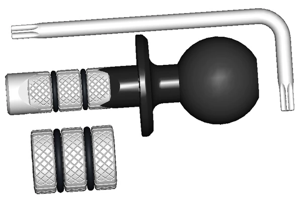 Bike fork, ball head, 25mm
